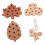 Holz-Sortierspiel Blatt-Threading Lernspielzeug 2