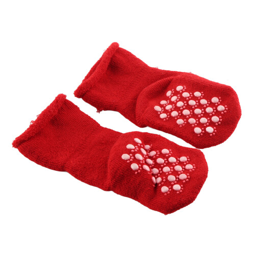 (Old Man) Rote Weihnachts-Babysocken warm Baumwolle 2