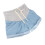 (Pulled Edge Light Blue M) Mutterschafts-Denim-Shorts mit Bauchstütze, hellblau, M 4