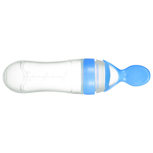 (Blue) Silicone Feeding Spoon for Baby BPA Free Blue 1
