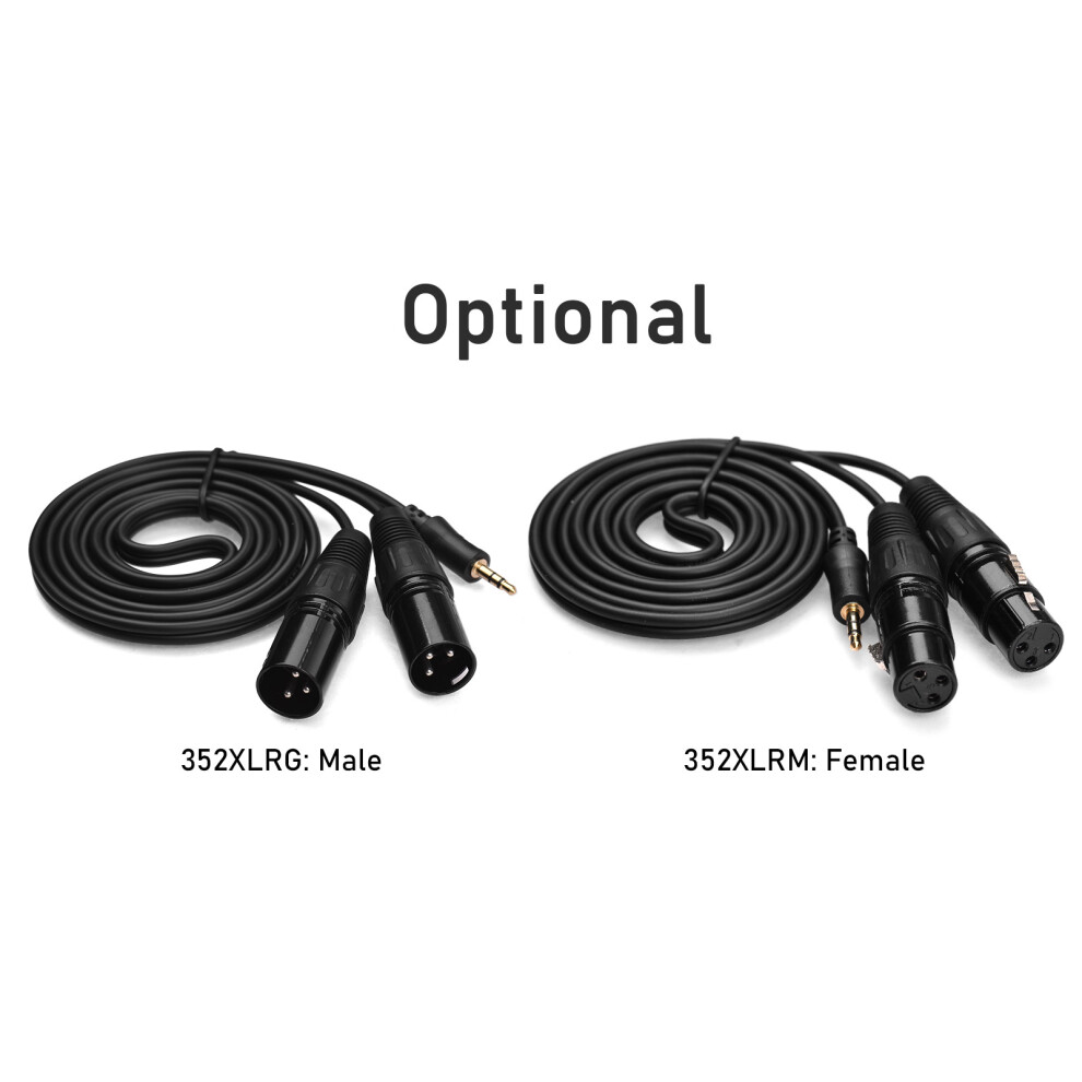 Trs Audio Adapter 3.5Mm To Dual Xlr 4.9Ft Cable Flexible And Durable 8731357208413