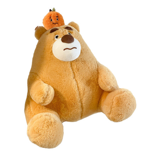 (Orange 35cm / 14in) Plüschbär als Sitzhilfe, orange, 35cm