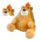 (Orange 35cm / 14in) Plüschbär als Sitzhilfe, orange, 35cm 3
