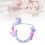(Purple) Silikon-Zahnkette mit Perlen für Neugeborene 5