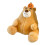 (Orange 35cm / 14in) Plüschbär als Sitzhilfe, orange, 35cm 2