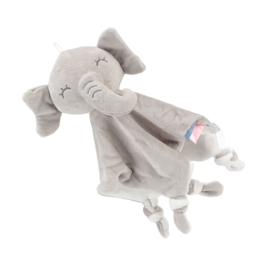 (Elephant) Plüsch-Schlafhandtuch mit Karotte für Babys 1