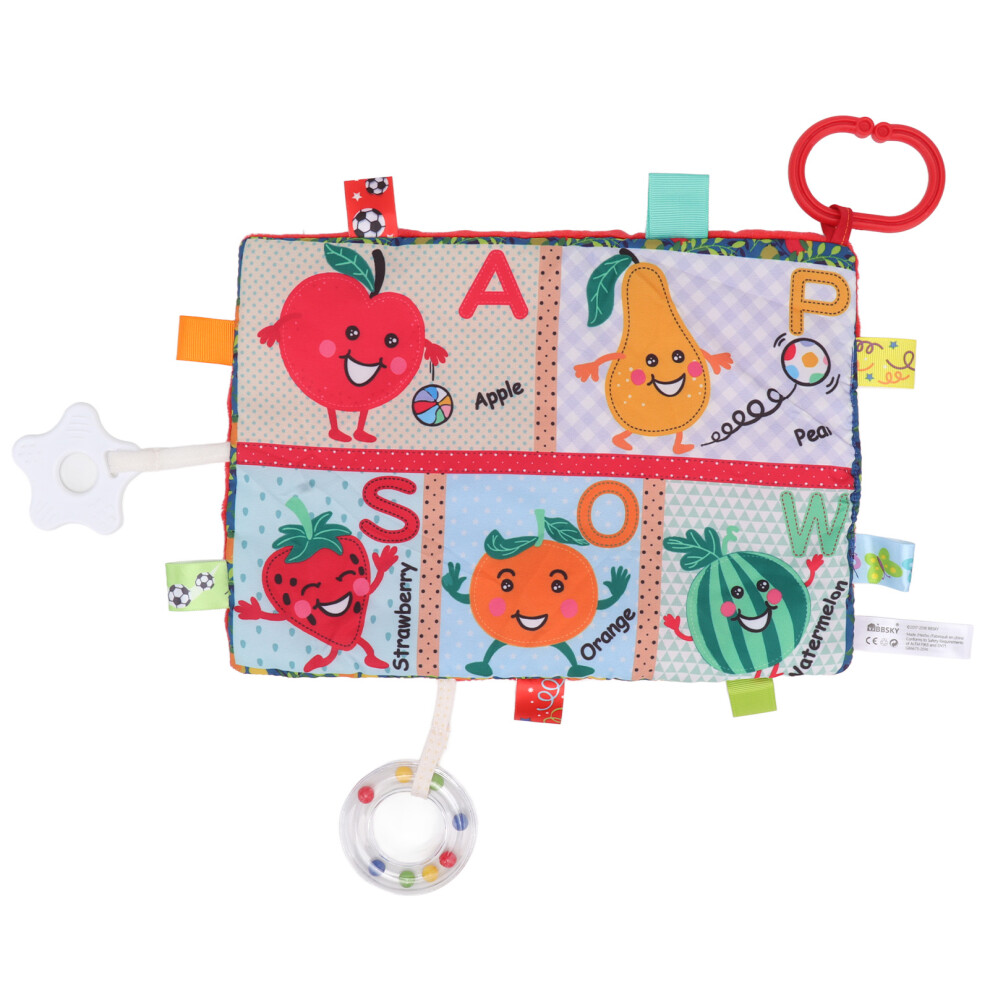 (Fruit Soothing Towel (Watermelon Bottom)) Baby Security Blanket Starfish Teether Insect Soothing Red