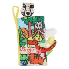 (Jungle Animal) Baby Cloth Book Animal Theme Tear Proof Soft for Toddlers