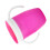 (Pink) Silicone Baby Drinking Cup 360 Protection Small Handle Green 4