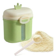 (Green) Tragbare Milchpulverdose groß mit Löffel grün Baby