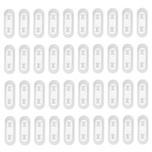 (White) 40Stk Klebe-Kabelclips Kabelhalter Organizer Weiß