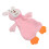 (Pink Rabbit) Baby Security Blanket Soft Bright Colors Pink Rabbit 4