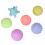 (Warm Color) 6pcs Baby Textured Sensory Squeeze Balls 1