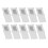 (Silver) 10Pcs Dollhouse Miniature Mirror European Frame Silver 1/12 1/6 Scale 5