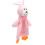 (Pink Rabbit) Baby Security Blanket Soft Bright Colors Pink Rabbit 2