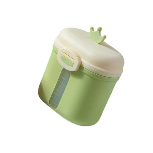 (Green) Draagbare melkpoederdoos met lepel groen 2