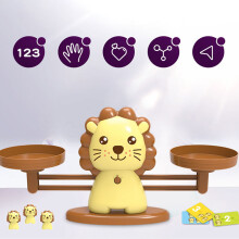 (BY‑807) Pädagogische Waage, Tier-Motiv, Mathe-Spielzeug für Kinder