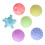 (Warm Color) 6pcs Baby Textured Sensory Squeeze Balls 2