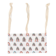 (Type 1) Babybett-Organizer mit 2 Taschen, Baumwollmuster, verstellbar