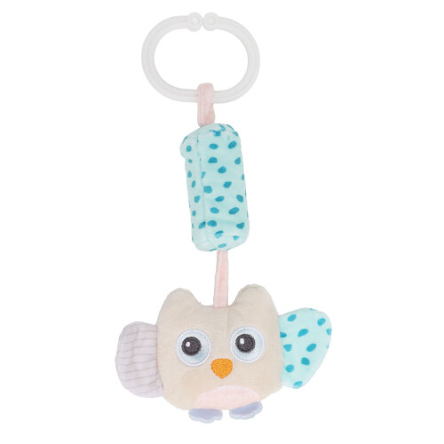 (Owl 25cm / 9.8in) Babystroller Plüschspielzeug Eule mit Rasseln 25cm