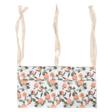 (Type 3) Babybett-Organizer mit 2 Taschen, Baumwollmuster, verstellbar