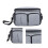 (Grey) Borse per bambini con tasche e cerniera, nero 4