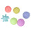 (Warm Color) 6pcs Baby Textured Sensory Squeeze Balls 3