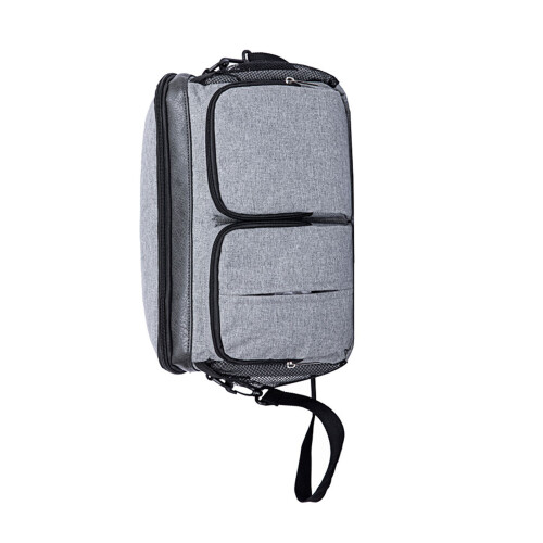 (Grey) Borse per bambini con tasche e cerniera, nero 1