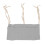 (Grey) Baby Bed Storage Hanging Bag 2 Pockets Grey 1