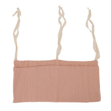 (Pink) Baby Bed Storage Hanging Bag 2 Pockets Grey
