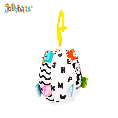 (Oval) Black White Stroller Toy High Contrast Rattles 0-1 Year
