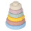 6Pcs Baby Sensory Stacking Rings Squeaky Educational Toy 5