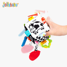 (Quadrate) Schwarz-Weiß Kinderwagen Spielzeug Hochkontrast Rassel 0-1 Jahr