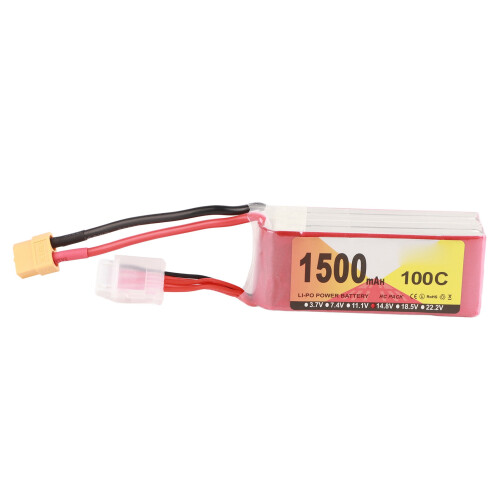 14.8V 4S 1500mAh 100C Lipo-Akku mit XT60 Stecker
