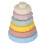 6Pcs Baby Sensory Stacking Rings Squeaky Educational Toy 4