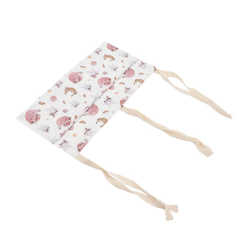 (Star) Hanging Crib Organizer Cotton 2 Pockets Bunny 2