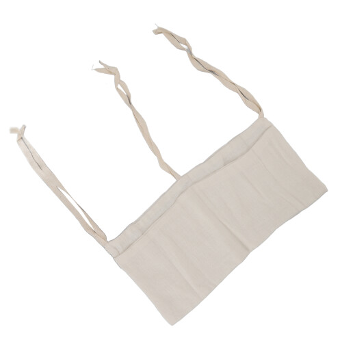 (Beige) Baby Bed Storage Hanging Bag 2 Pockets Grey 2