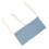 (Dark Blue) Baby Bed Storage Hanging Bag 2 Pockets Grey 3