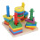 Wooden Sorting Stacking Shape Color Recognition Toy 2