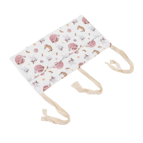 (Star) Hanging Crib Organizer Cotton 2 Pockets Bunny 1