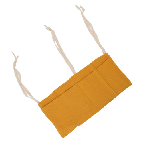 (Ginger) Baby Bed Storage Hanging Bag 2 Pockets Grey 2