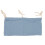 (Dark Blue) Baby Bed Storage Hanging Bag 2 Pockets Grey 4