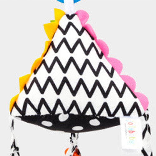 (Triangular) Black White Stroller Toy High Contrast Rattles 0-1 Year 2
