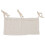 (Beige) Baby Bed Storage Hanging Bag 2 Pockets Grey 4