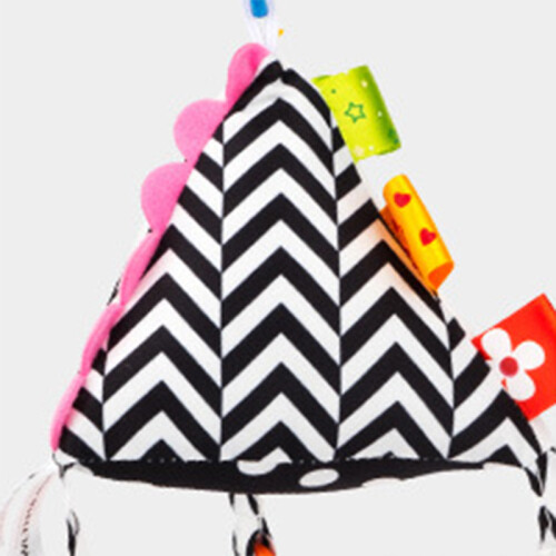 (Triangular) Black White Stroller Toy High Contrast Rattles 0-1 Year 1