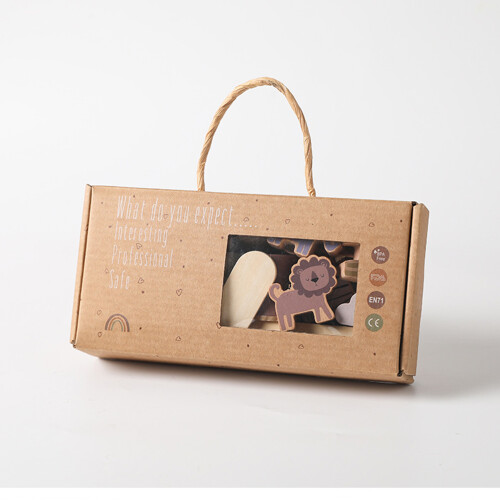 Holz-Bausteine, Tierform, Spielzeug für Kinder 1