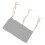 (Grey) Baby Bed Storage Hanging Bag 2 Pockets Grey 2