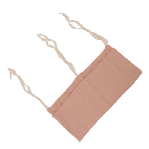 (Pink) Baby Bed Storage Hanging Bag 2 Pockets Grey 2