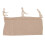 (Khaki) Baby Bed Storage Hanging Bag 2 Pockets Grey 4
