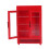 (Red) Mini-Kühlschrank 1:12 Puppenhaus rot tragbar 2